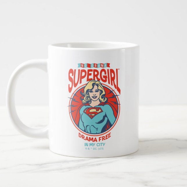 Supergirl Drama frei in meiner Stadt Jumbo-Tasse (Links)
