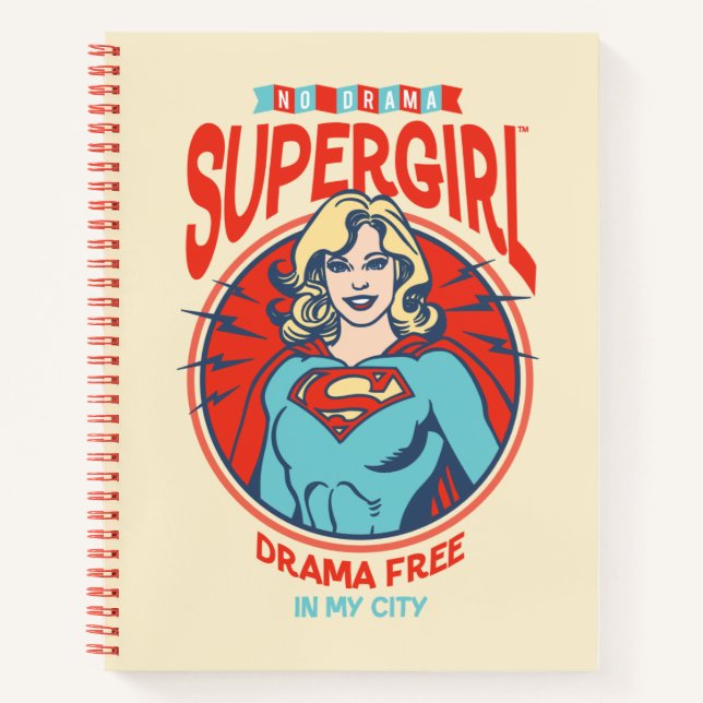 Supergirl Drama frei in meiner Stadt Notizbuch (Vorderseite)