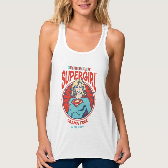 Supergirl Drama frei in meiner Stadt Tank Top (Vorderseite)