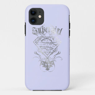 Supergirl-Extravagant-Silber-Logo Case-Mate iPhone Hülle