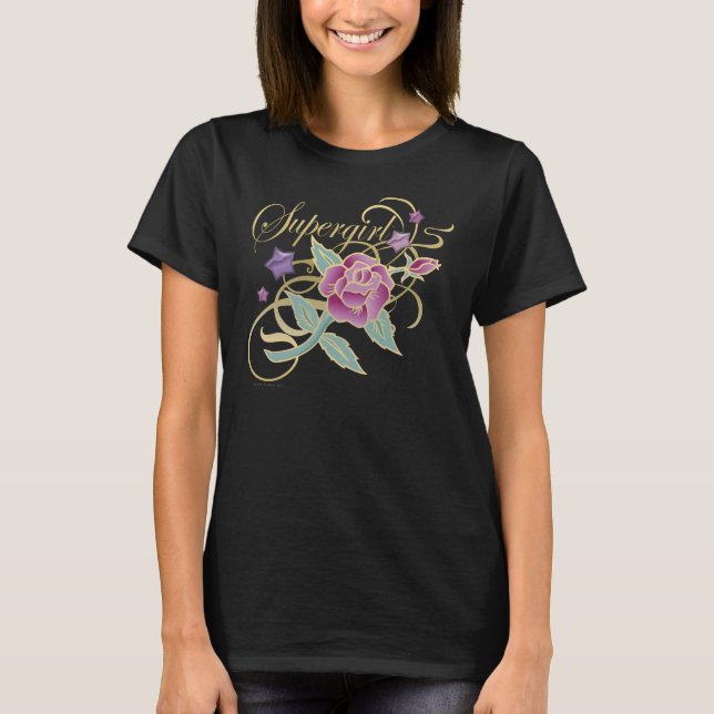 Supergirl Extravagante Rose T-Shirt (Vorderseite)