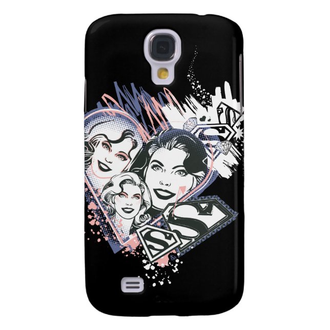 Supergirl Face Collage Case-Mate Samsung Galaxy Hülle (Rückseite)