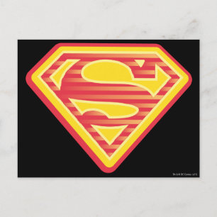 Supergirl Far-Out-Logo Postkarte
