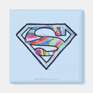 Supergirl-farbiges Logo Magnet