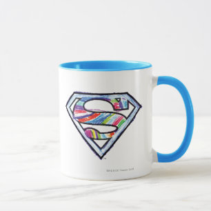 Supergirl-farbiges Sketch-Logo Tasse