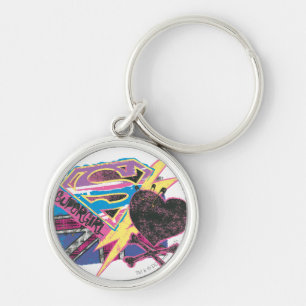 Supergirl Flag und Crossbones Schlüsselanhänger