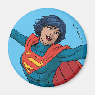 Supergirl Fliegen in Blue Anzug Magnet