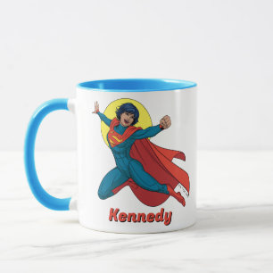 Supergirl Fliegen in Blue Anzug Tasse