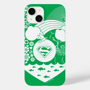 Supergirl Floral Peace Heart Graphic Case-Mate iPhone 14 Hülle