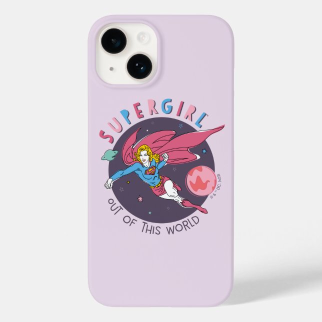 Supergirl Flying Up Illustration Case-Mate iPhone Hülle (Rückseite)