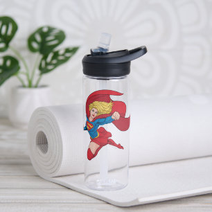Supergirl Flying Up Illustration Trinkflasche
