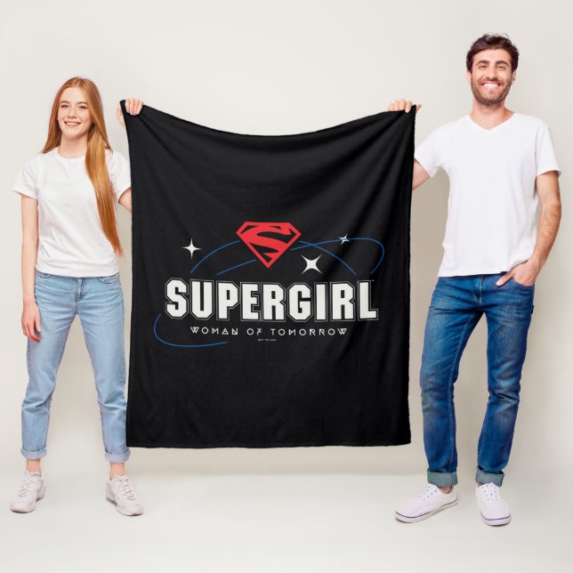 Supergirl Frau von morgen Fleecedecke (Beispiel)