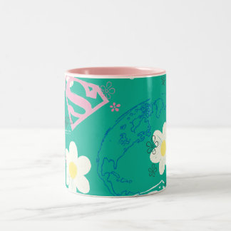 Supergirl für Peace Pattern Zweifarbige Tasse