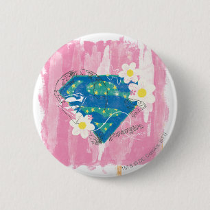Supergirl für Peace Pink Button