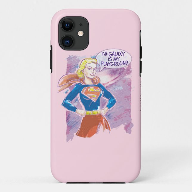 Supergirl Galaxy Case-Mate iPhone Hülle (Rückseite)