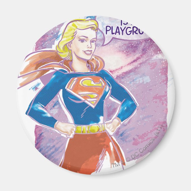 Supergirl Galaxy Magnet (Vorne)