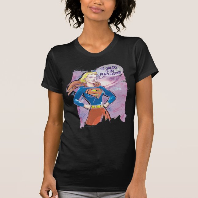 Supergirl Galaxy T-Shirt (Vorderseite)