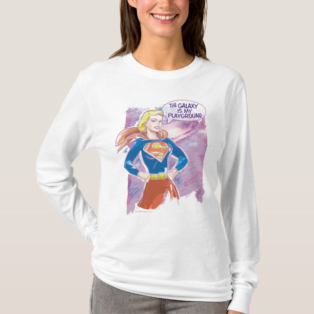 Supergirl Galaxy T-Shirt (Vorderseite)