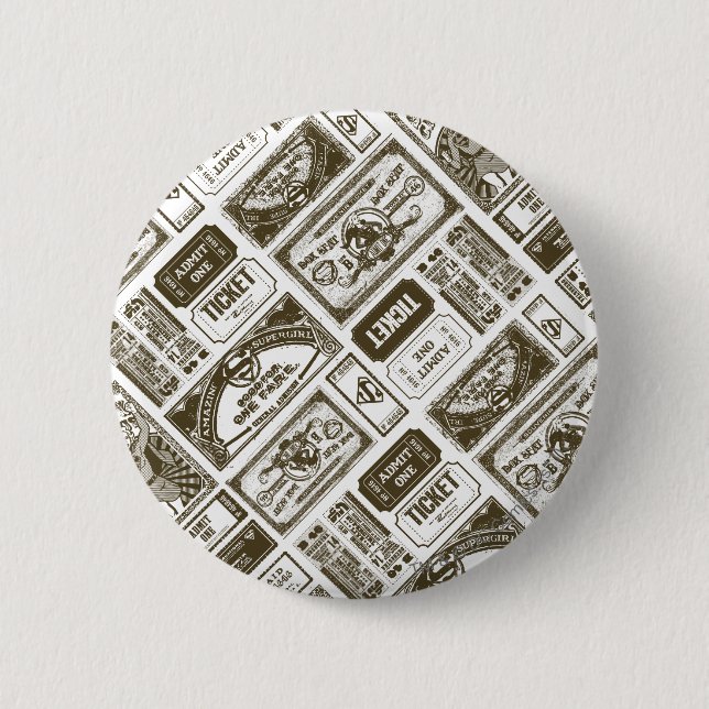 Supergirl geben ein Muster Brown Button (Vorderseite)