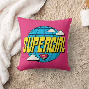 Supergirl Global Pop Grafik Kissen