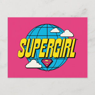 Supergirl Global Pop Grafik Postkarte