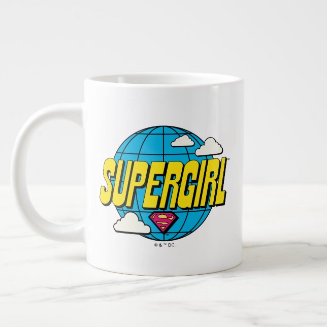 Supergirl Global Pop Graphic Jumbo-Tasse (Links)