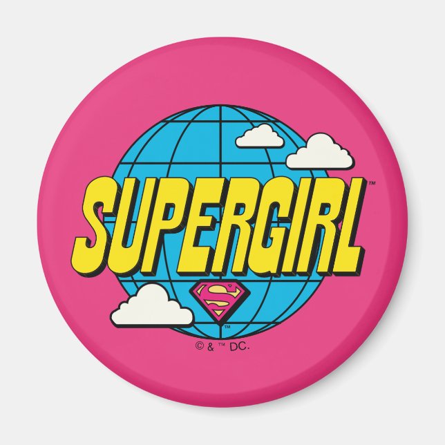 Supergirl Global Pop Graphic Magnet (Vorne)