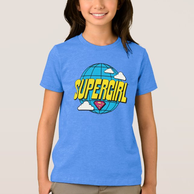 Supergirl Global Pop Graphic Tri-Blend Shirt (Vorderseite)