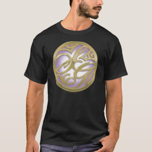 Supergirl Gold & Lila Circle Logo T-Shirt
