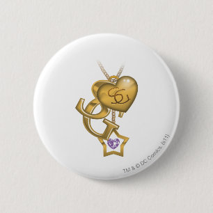 Supergirl Gold Locket Button