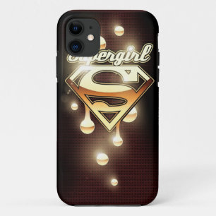 Supergirl Gold Tropfen iPhone 11 Hülle