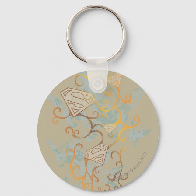 Supergirl Gold und Brown Schlüsselanhänger (Vorderseite)