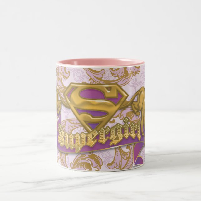 Supergirl Golden Cat 3 Zweifarbige Tasse (Mittel)