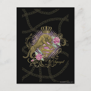 Supergirl Golden Cat 4 Postkarte