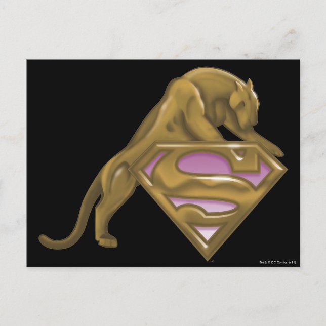 Supergirl Golden Cat Postkarte (Vorderseite)