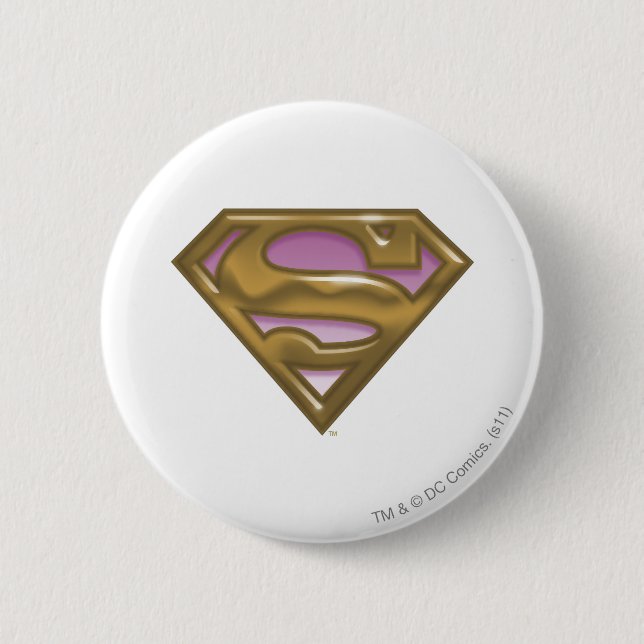 Supergirl Golden Logo Button (Vorderseite)