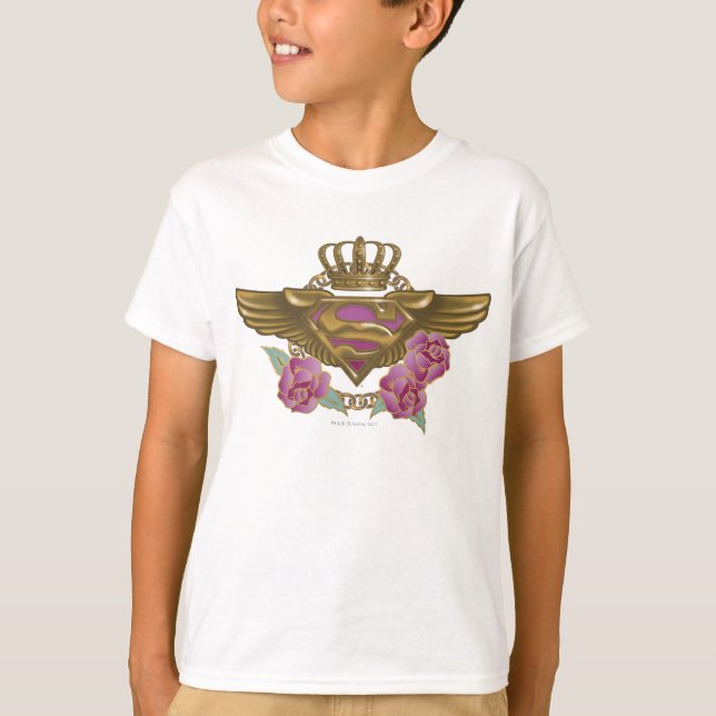 Supergirl Golden Wings T-Shirt (Vorderseite)