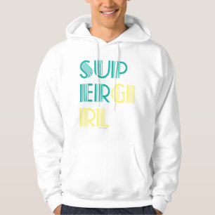 Supergirl Green and Yellow Hoodie