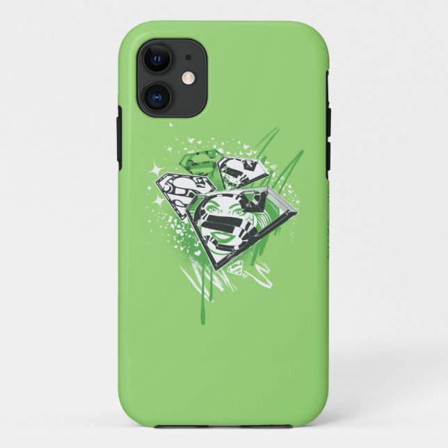 Supergirl Green Spills Case-Mate iPhone Hülle (Rückseite)