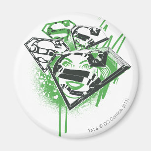 Supergirl Green Spills Magnet