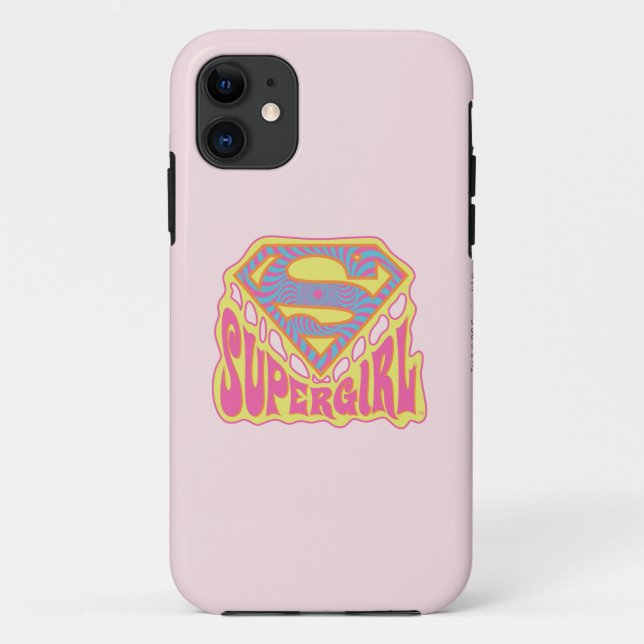 Supergirl Groovy Logo Case-Mate iPhone Hülle (Rückseite)