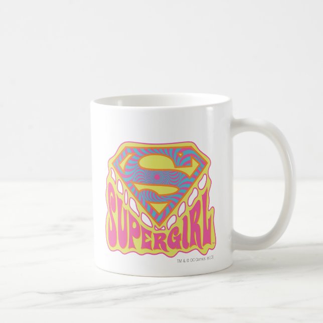 Supergirl Groovy Logo Kaffeetasse (Rechts)