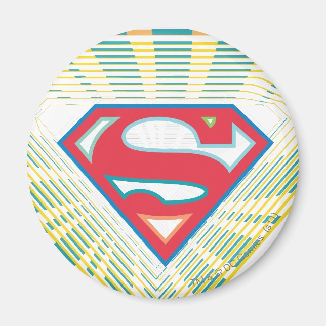 Supergirl Groovy Logo Magnet (Vorne)
