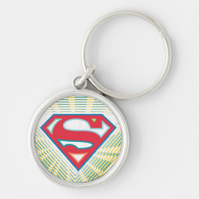Supergirl Groovy Logo Schlüsselanhänger (Vorne)