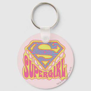 Supergirl Groovy Logo Schlüsselanhänger
