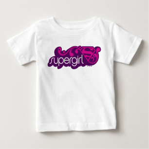 Supergirl Groovy Name und S-Shield Baby T-shirt