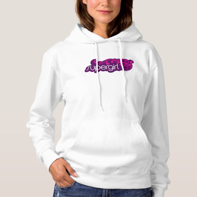Supergirl Groovy Name und S-Shield Hoodie (Vorderseite)