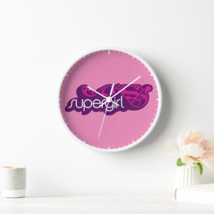 Supergirl Groovy Name und S-Shield Uhr