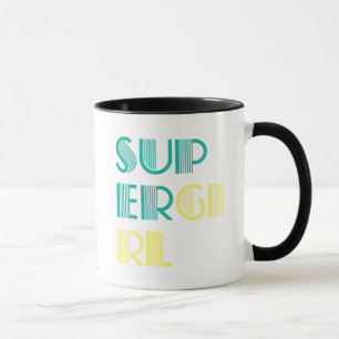 Supergirl Grün und Gelb Tasse