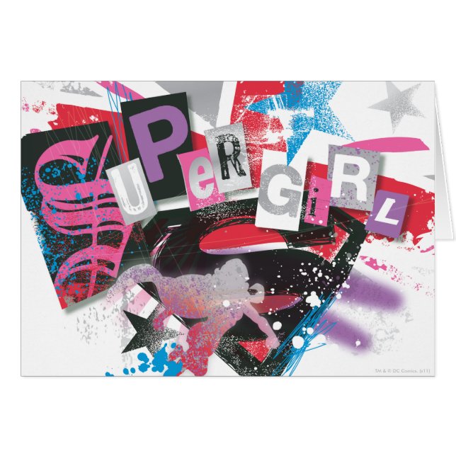 Supergirl Grunge Design (Vorderseite (Horizontal))